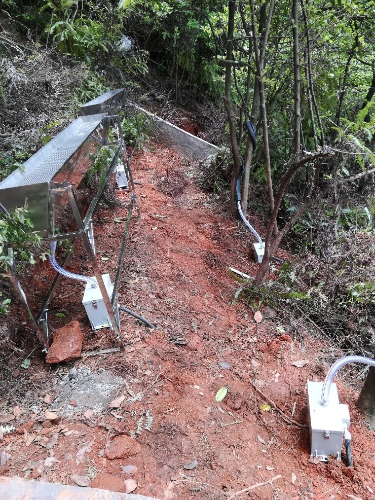 林間穿透雨測量